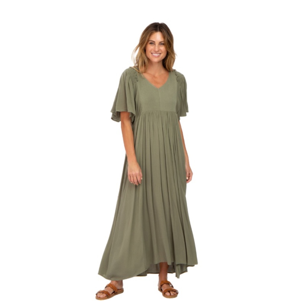 NWT- Jodifl, Size Small, Oversized, Olive Green Dress